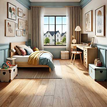 Kid's Bedroom - Luxury Vinyl Flooring