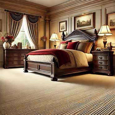 Traditional Bedroom - Carpeting